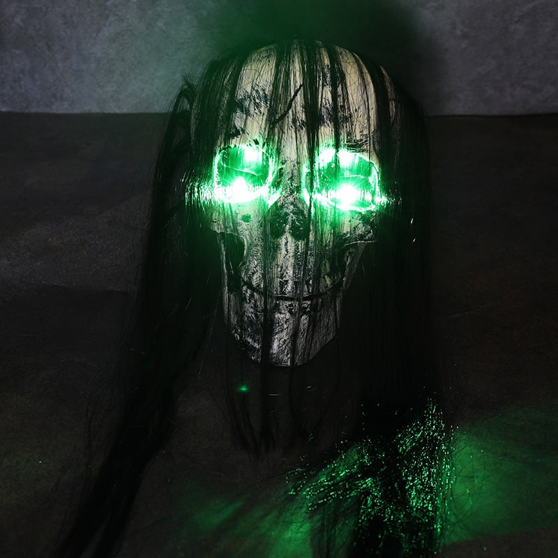 Halloween Yard Decorations Skeleton Sign with Stakes LED Light Up Outdoor Prop