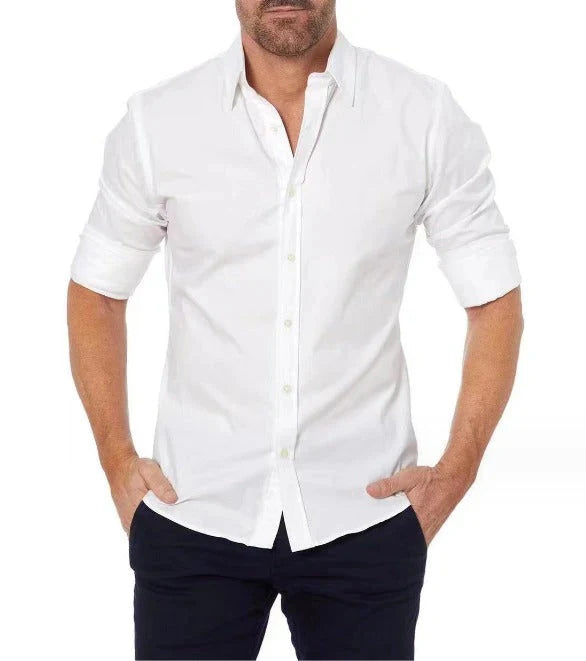 Zip Fit Herren Hemd mit modernem Reißverschluss Design