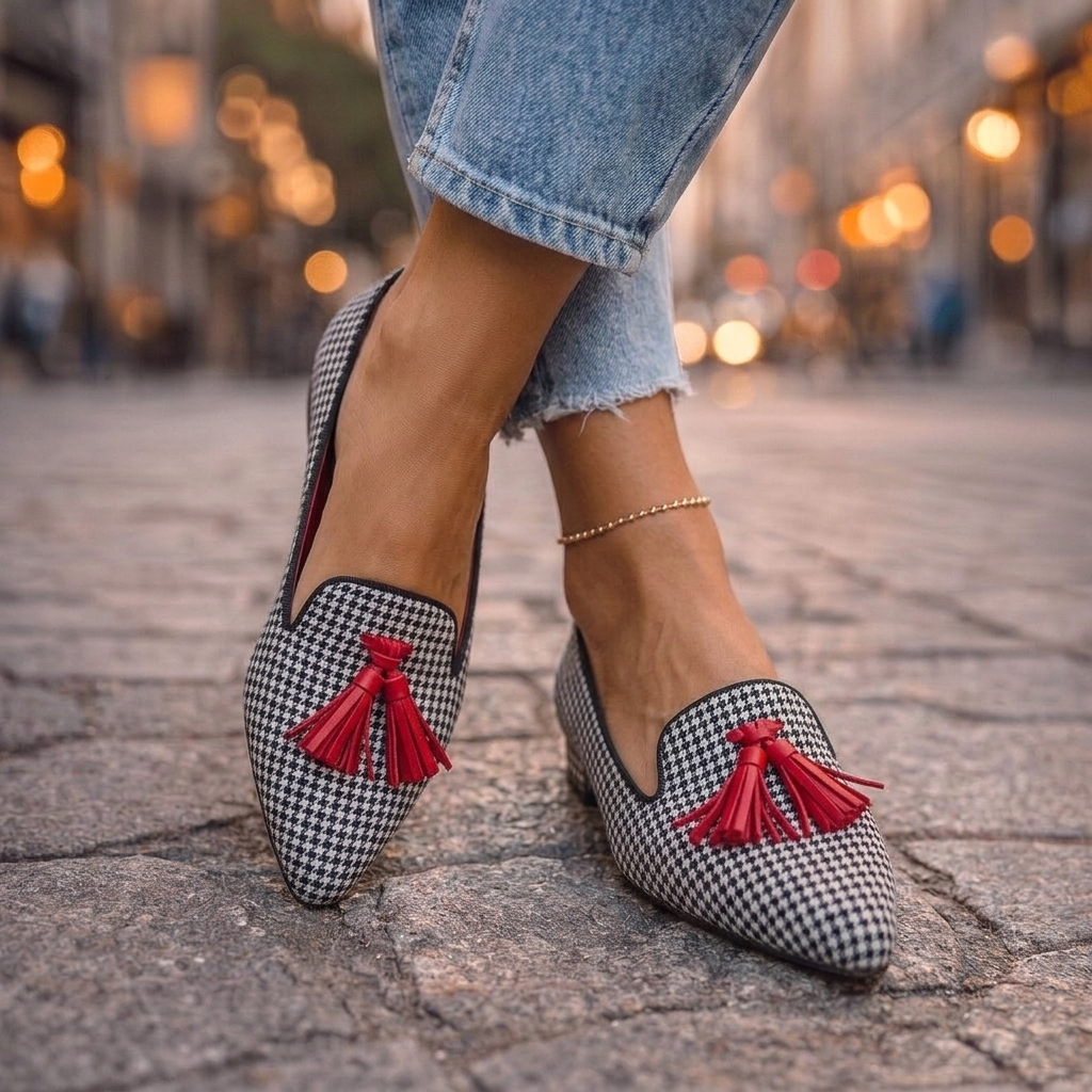 Damen Spitze Ballerinas aus Wildleder
