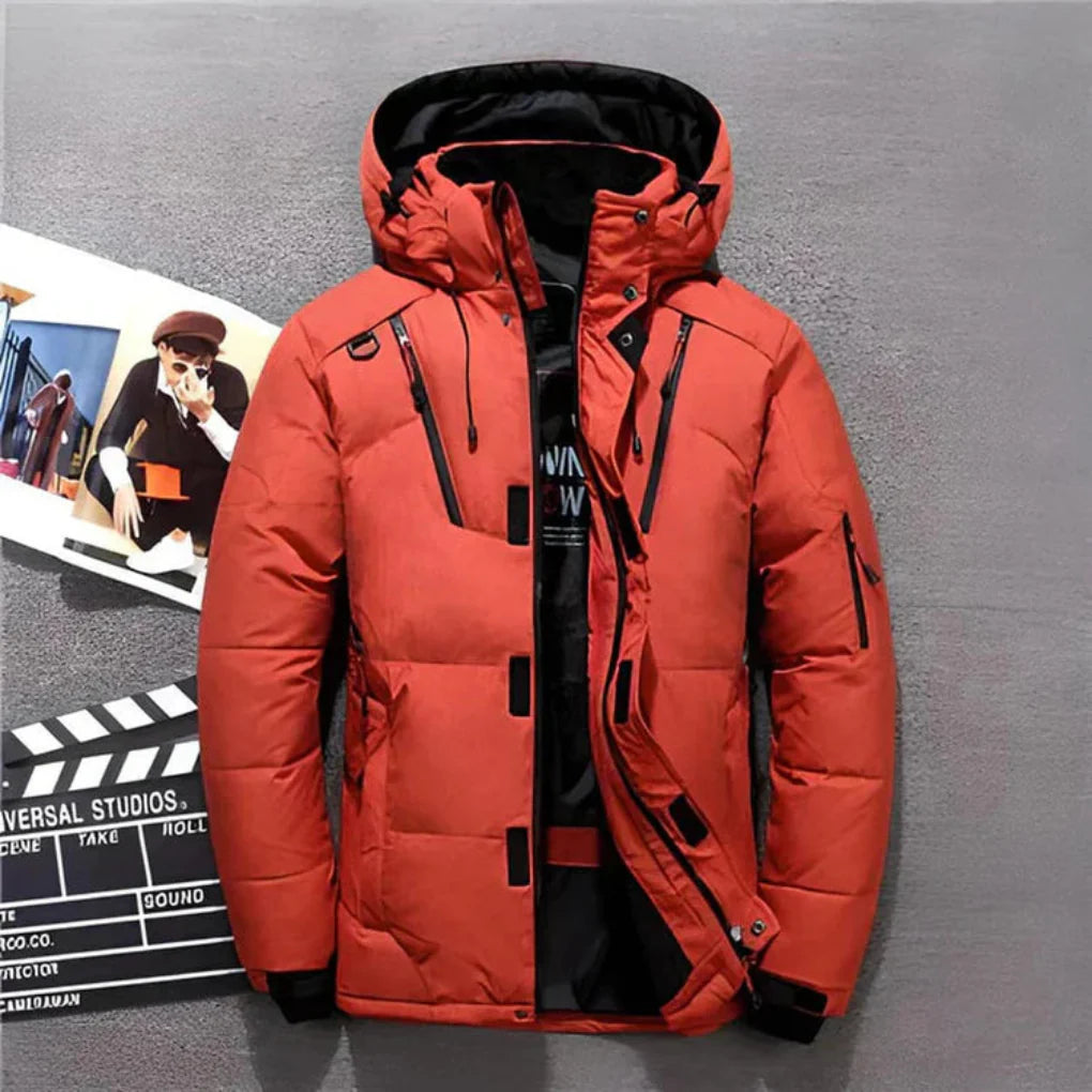 Isolierte Jacke mit Kapuze für Herren