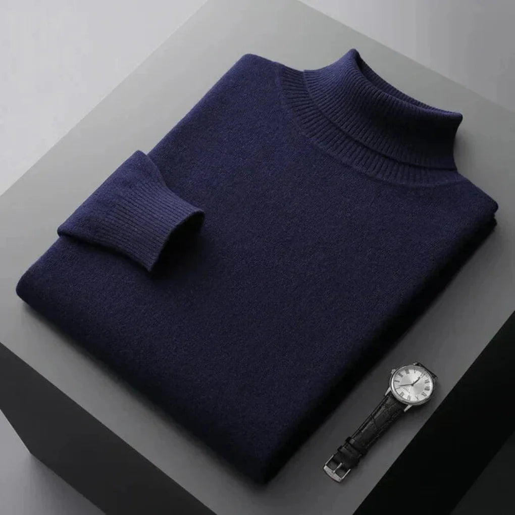 Rollkragenpullover für Herren – Eleganter Layer mit raffinierter Optik