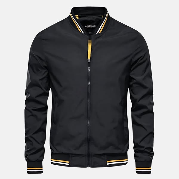 Herren Elegante Übergangs-Bomberjacke mit Seitentaschen