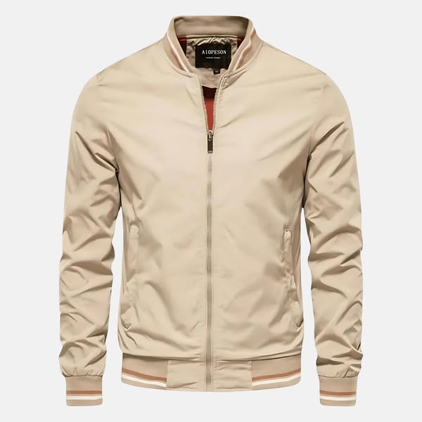 Herren Elegante Übergangs-Bomberjacke mit Seitentaschen