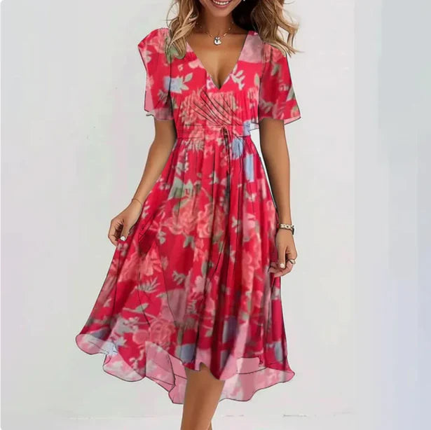 Luftiges Sommerkleid mit Blumenmuster
