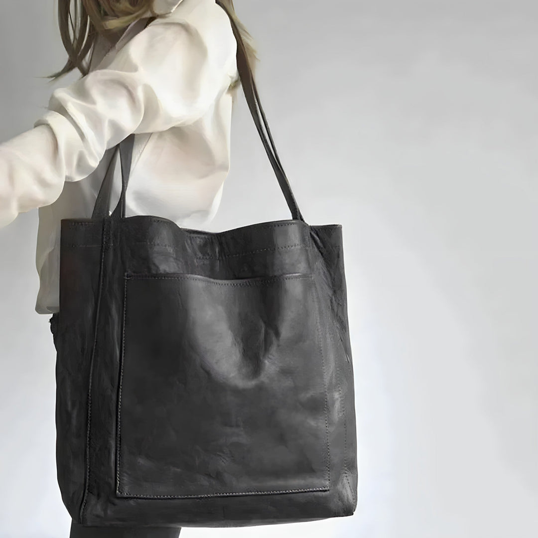 Luxuriöse Tote-Umhängetasche aus Leder für Damen