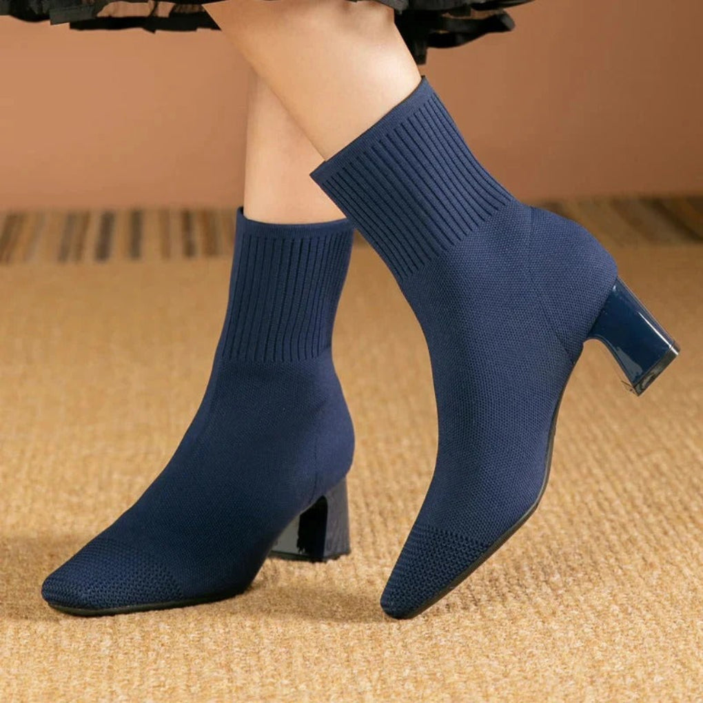 Modern Comfort Edge Damen-Strickstiefel mit Socken