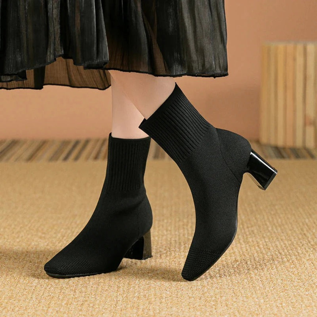 Modern Comfort Edge Damen-Strickstiefel mit Socken