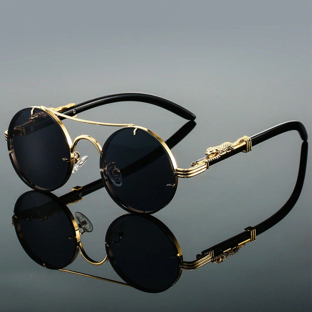 Vintage-Sonnenbrille mit Doppelsteg, unisex