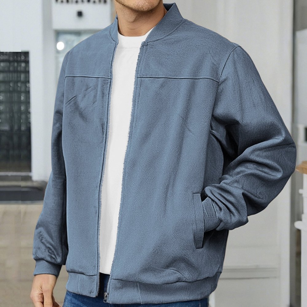 Herren Klassische Bomberjacke mit Taillierter Passform