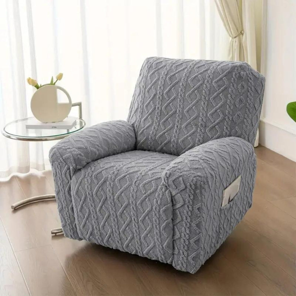 Weicher, rutschfester Winter-Plüsch-Sofabezug für Liegesofas