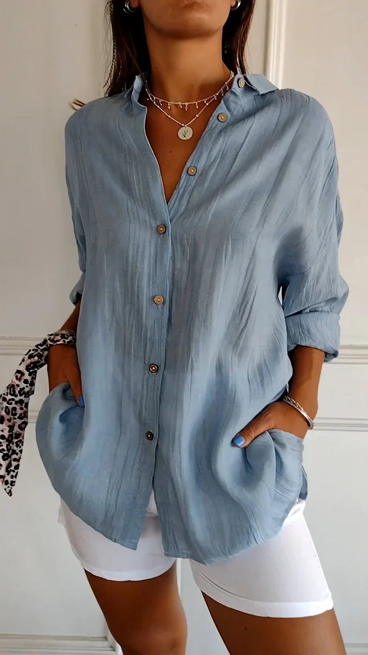 Lässiges Button-Down-Hemd für Damen