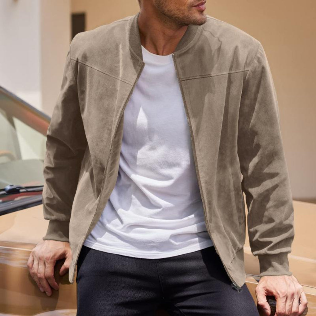 Retro-Wildlederjacke für Herren