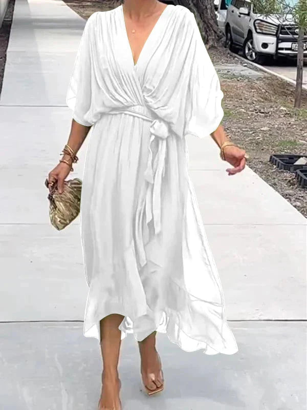 Elegantes Kleid mit V-Ausschnitt