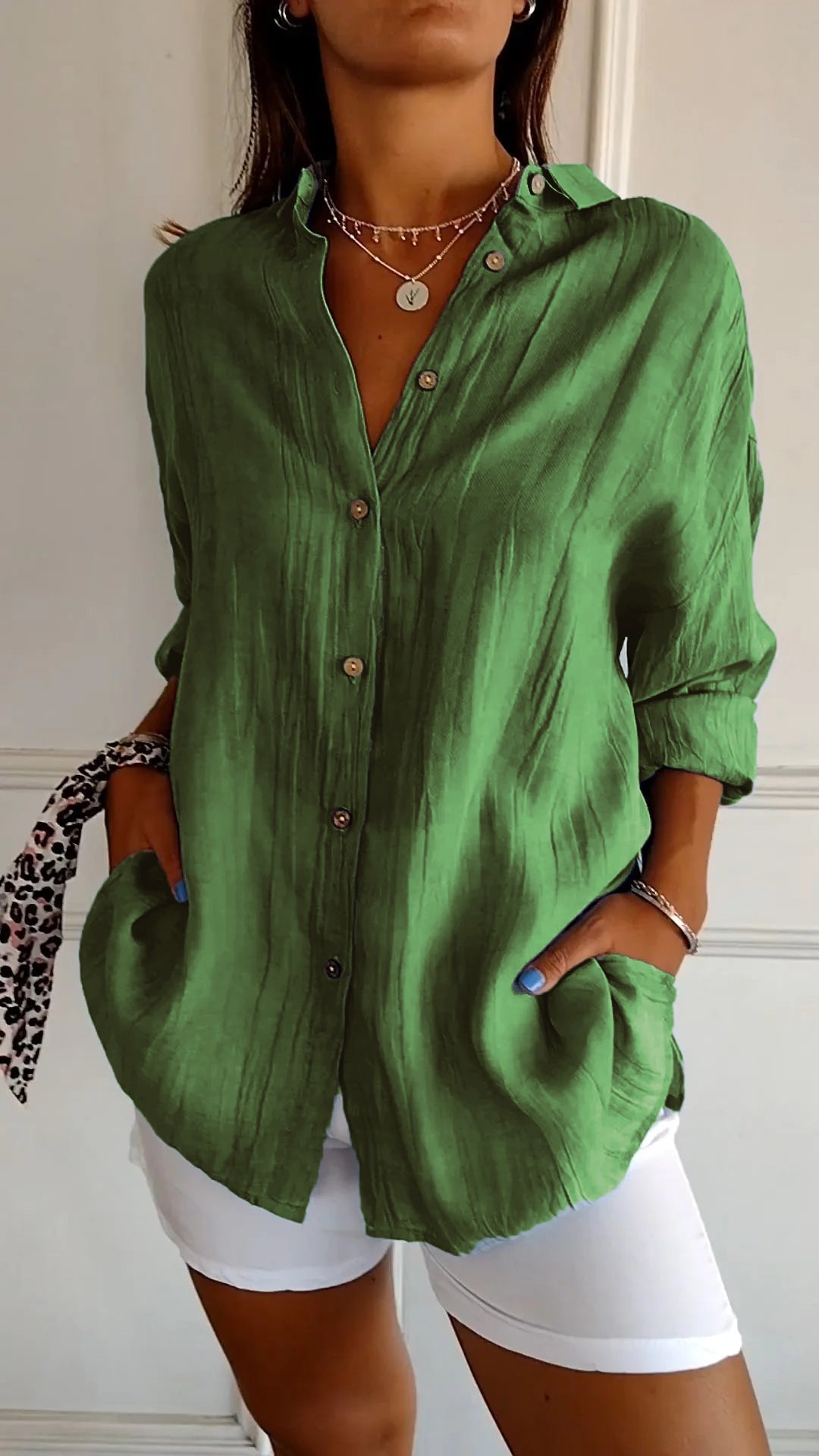 Zeitlose Button-Down Bluse für Damen mit Klassischem Schnitt