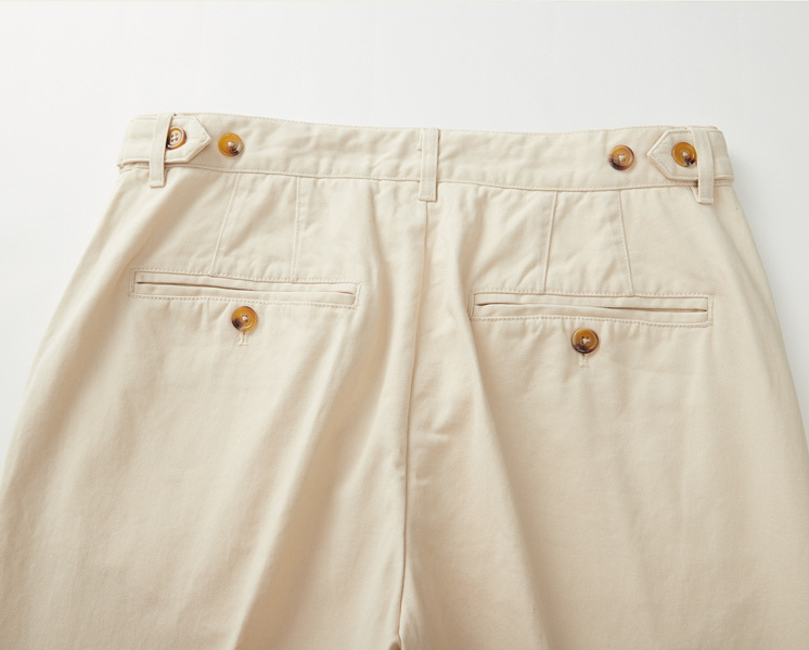 Herren Schlank Geschnittene Chino-Hose aus Baumwolle