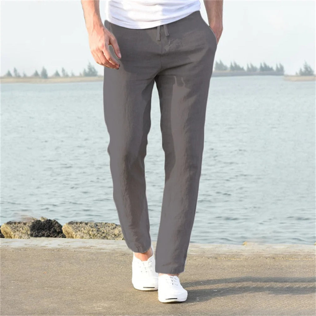 Herren Leinenhose Casual Style für warme Tage