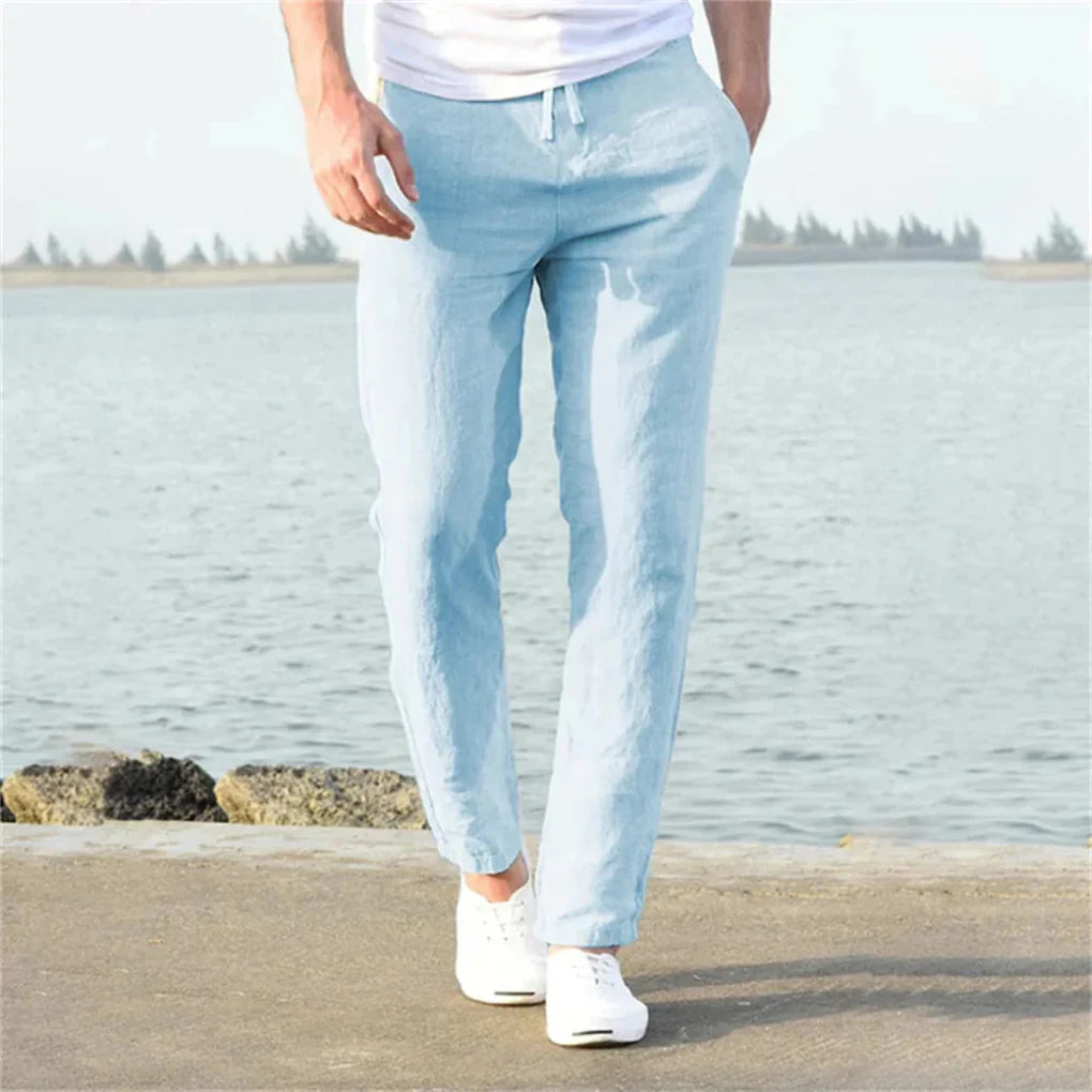 Herren Leinen Sommerhose – Lässiger Style mit luftigem Design