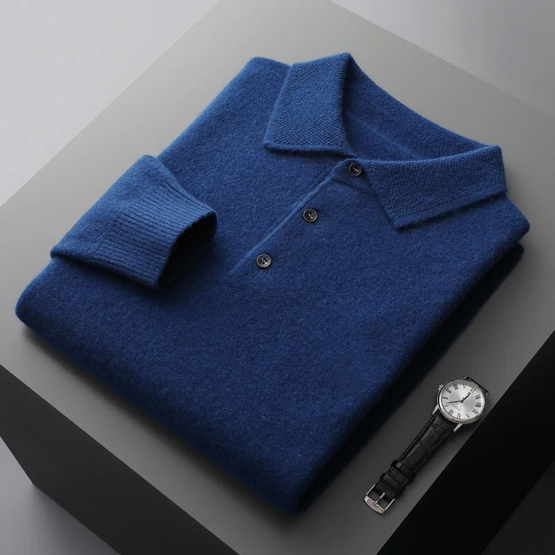 Herren Eleganter Pullover mit Polokragen