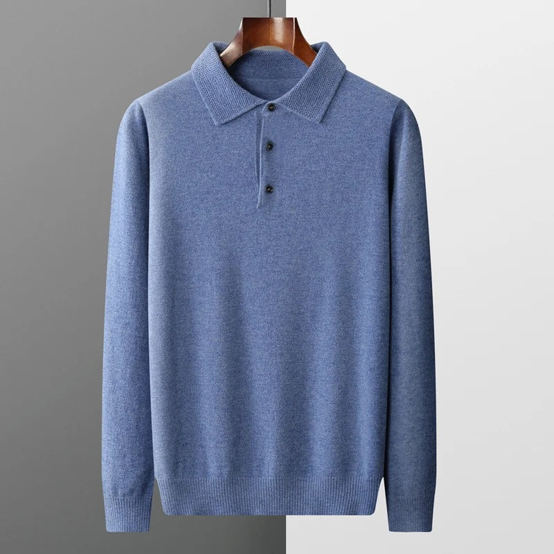 Herren Eleganter Pullover mit Polokragen