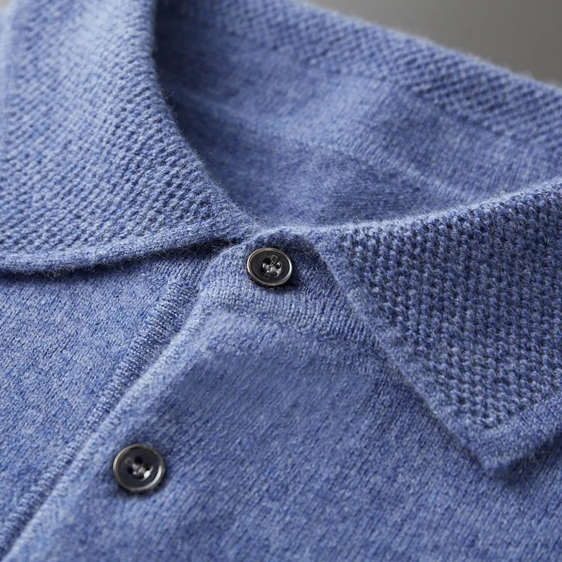 Herren Eleganter Pullover mit Polokragen