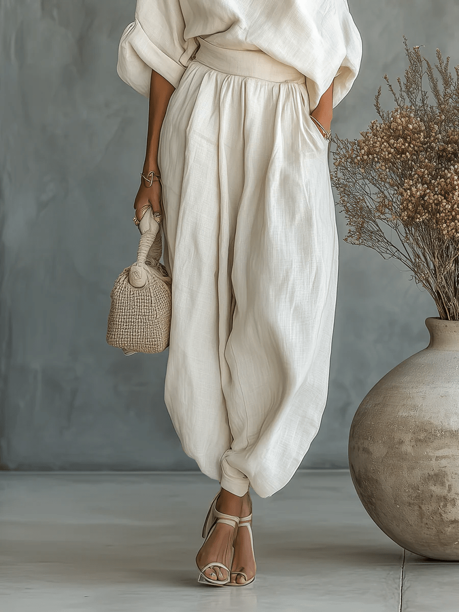 Damen Elegantes 2-Teiliges Set mit Bardot-Ausschnitt