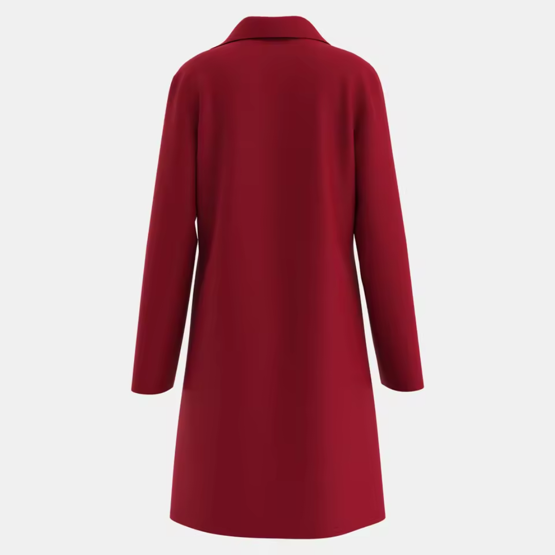 Damen Eleganter Trenchcoat mit Doppelter Knopfleiste
