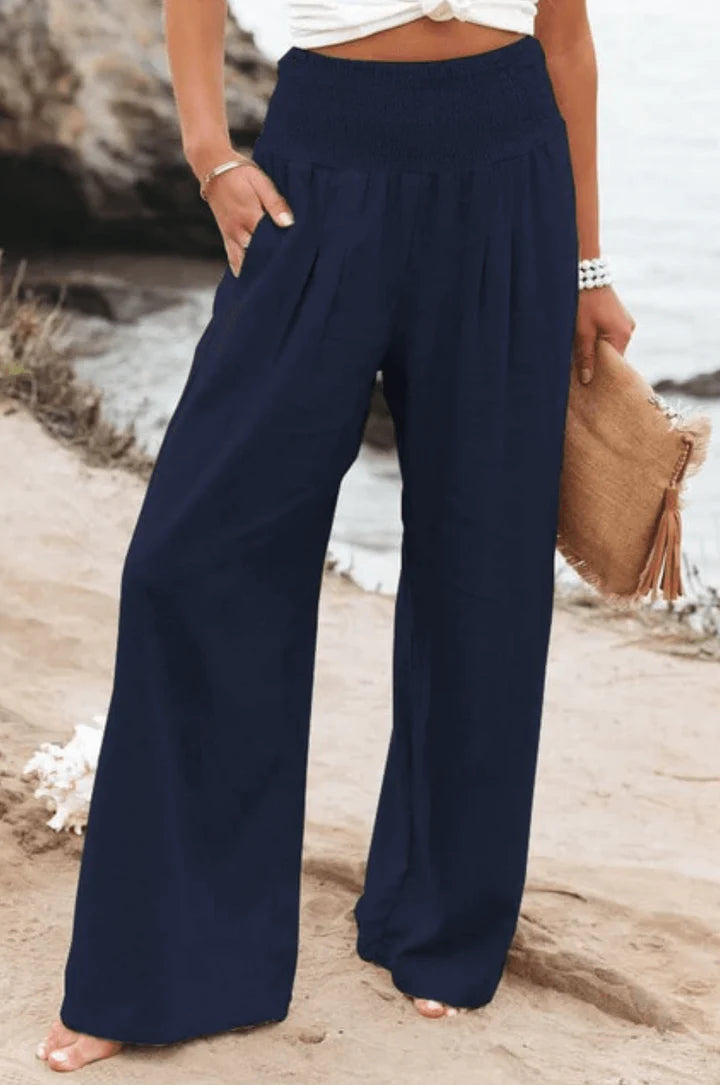 Elegante Stretchy Palazzo Hose für Damen