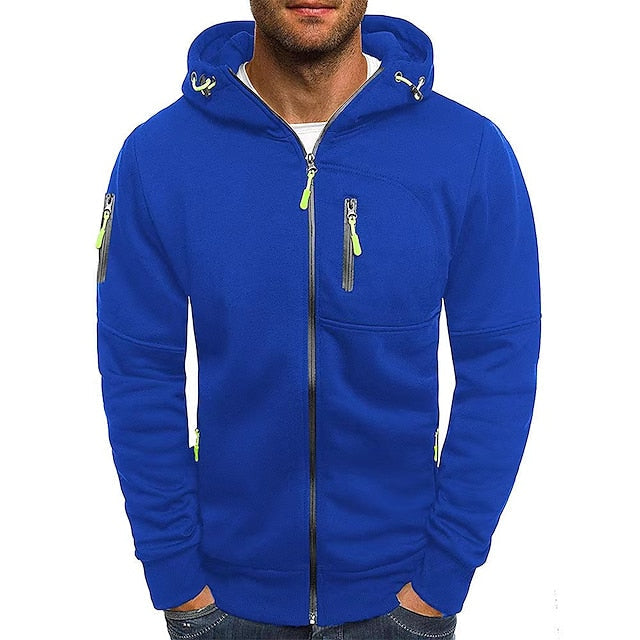 Herren Eleganter Kapuzenpullover mit Fronttaschen