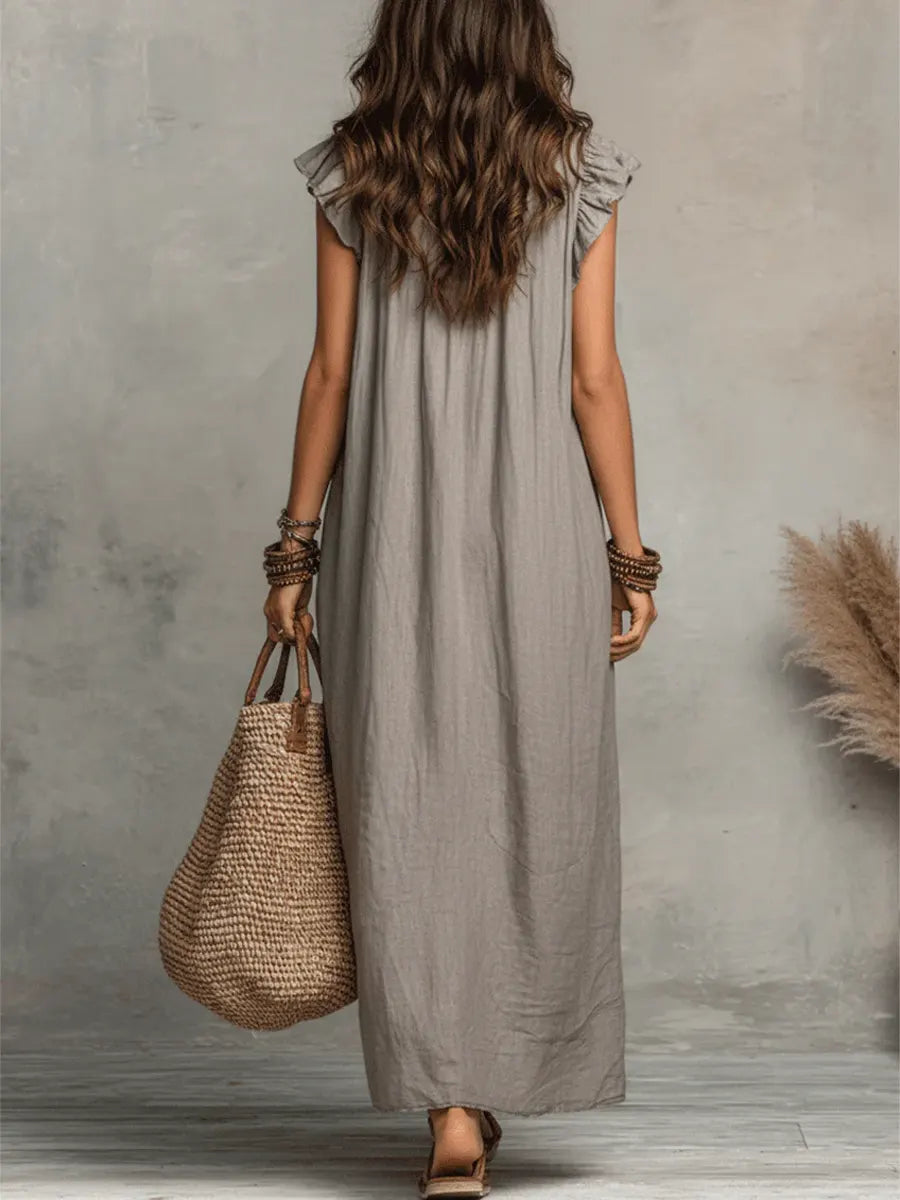 Damen Elegantes Langes Kleid im Boho-Stil