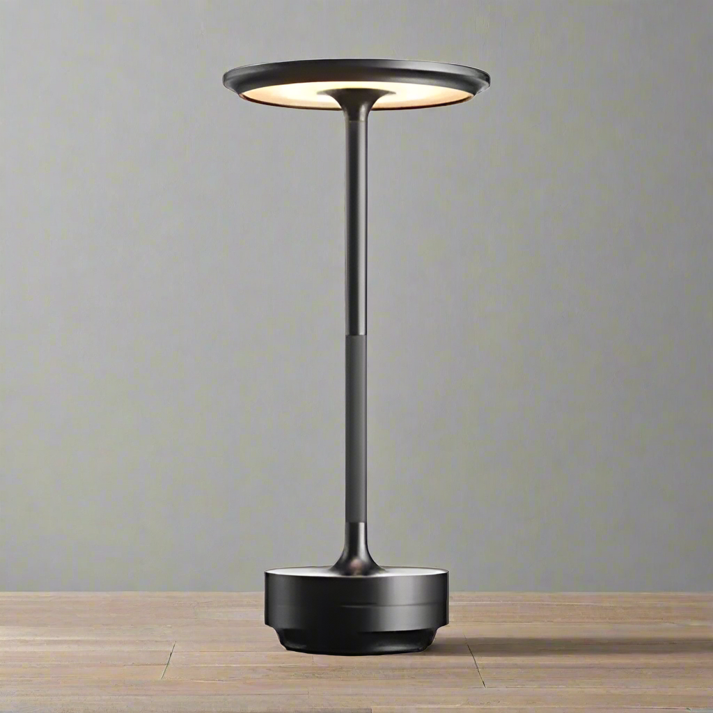 Einfache, kabellose Tischlampe mit Ladefunktion