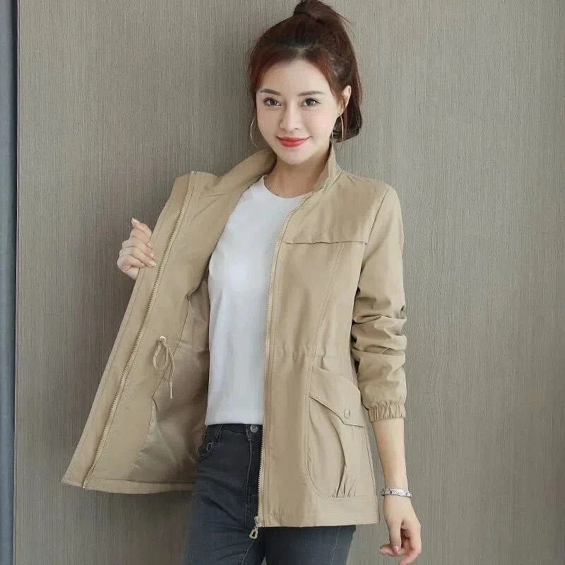 Noena – Kurzer Trenchcoat mit verstellbarer Taille für Damen