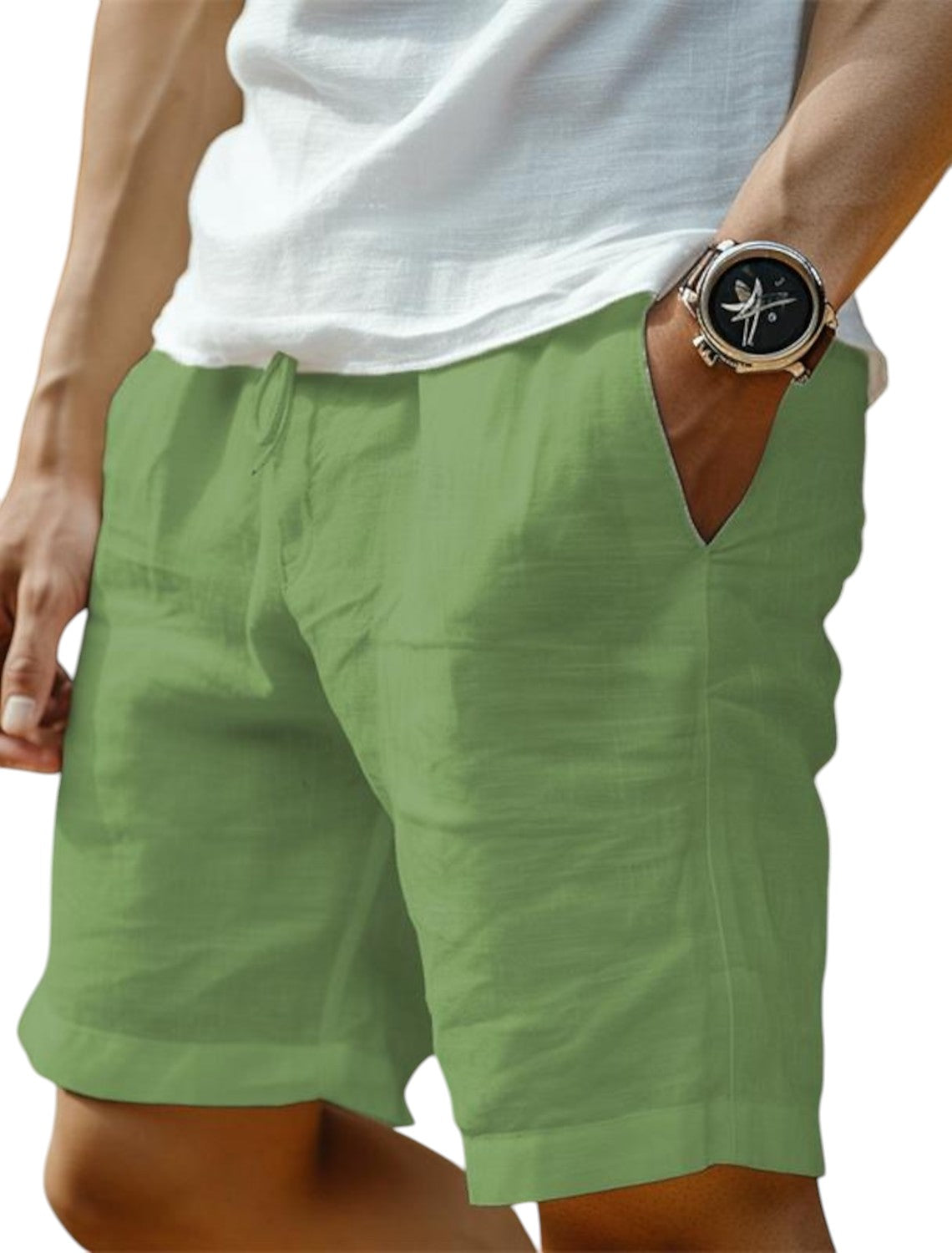 Herren Elegante Freizeitshorts mit Kordelzug