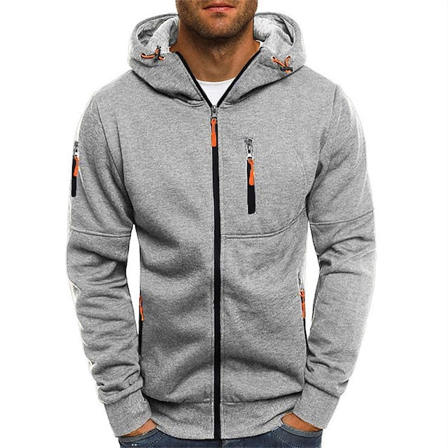 Herren Eleganter Kapuzenpullover mit Fronttaschen