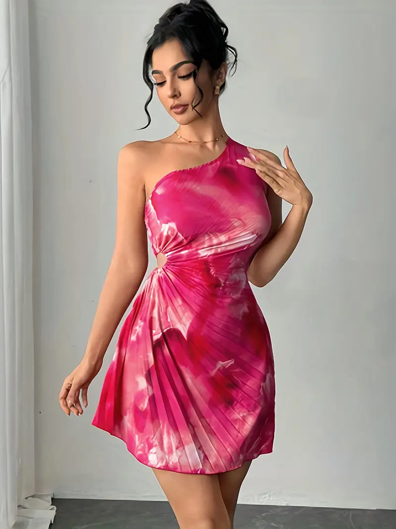 Einzigartiges Midikleid - Aquarell-Muster, feminin, schmeichelhaft & perfekt für den Sommer