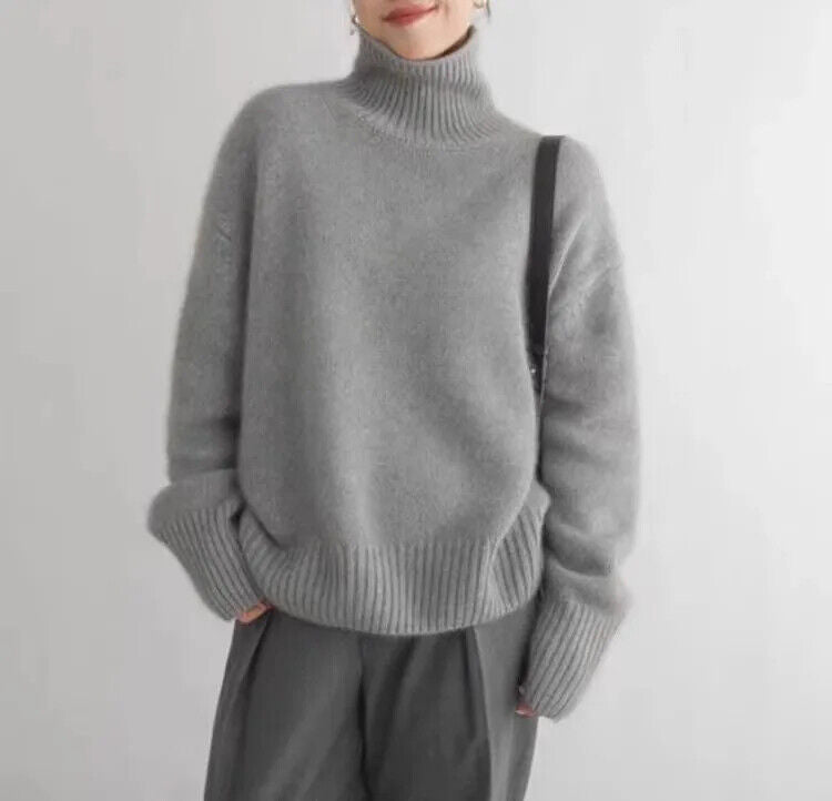 Luxus-Rollkragenpullover aus Kaschmir