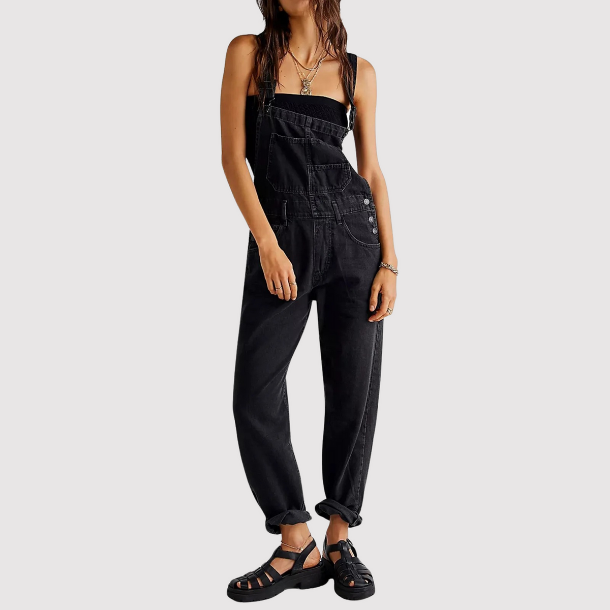 Denim Latzhose für Damen mit lässigem Cool-Vibe