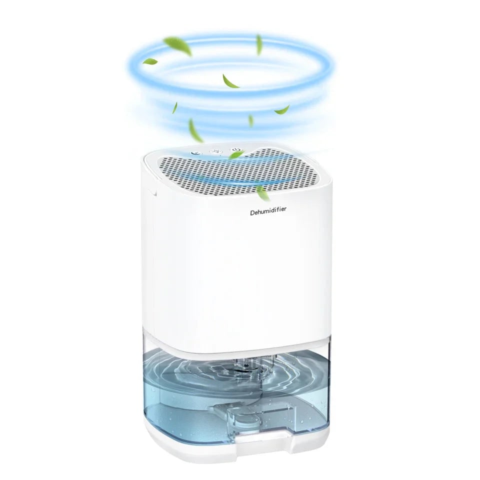 Small Dehumidifier for Bedroom and Room with 1000ml Tank Night Light and Air Purifier