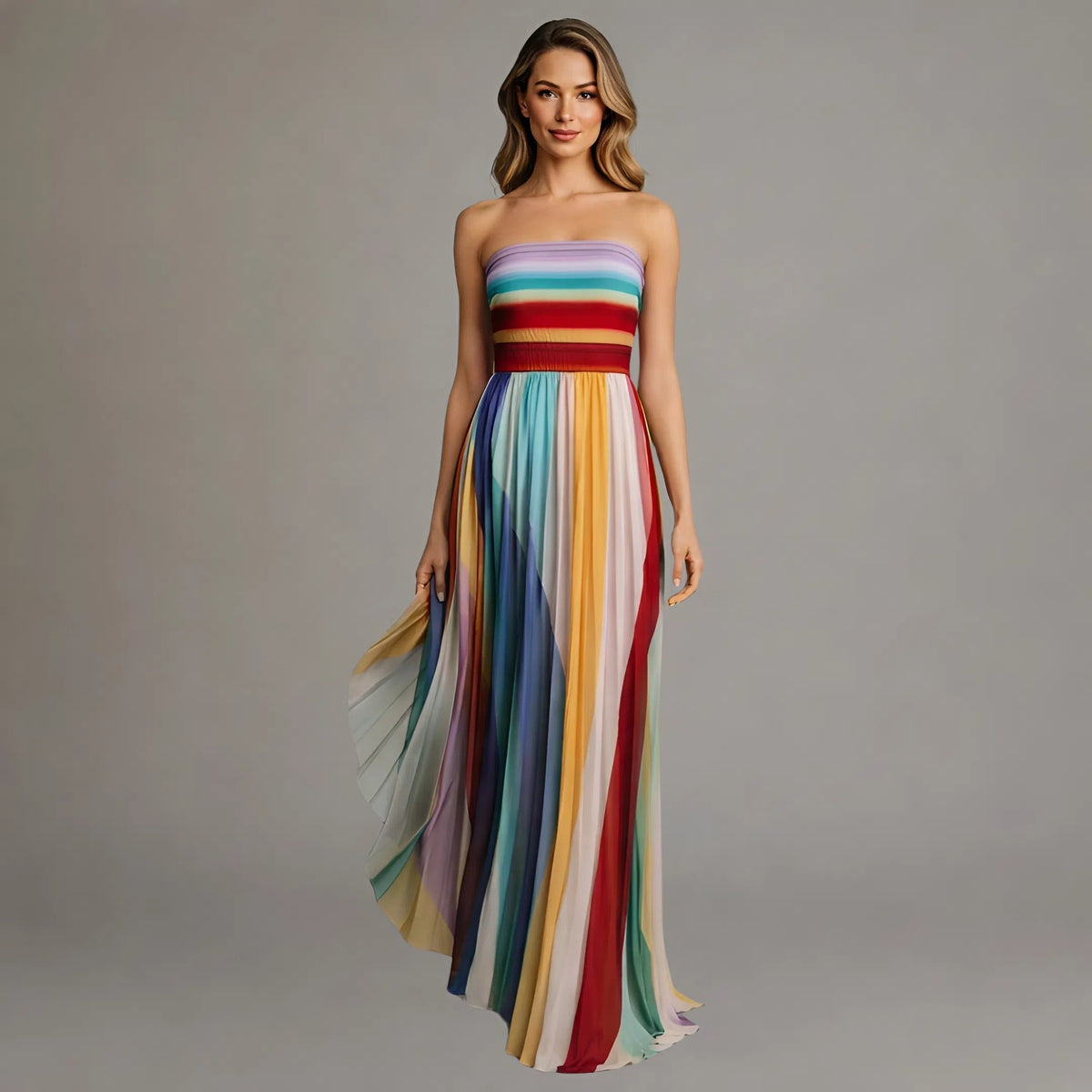 Damen Elegantes Lässiges Langes Kleid