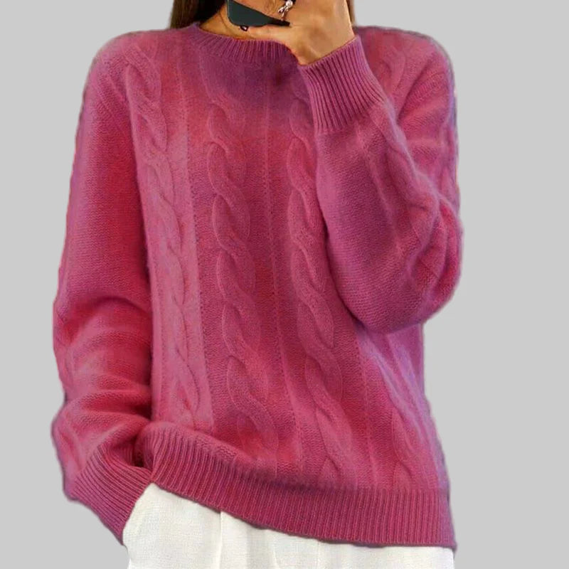 Warmer Damenstrickpullover – Gemütliches Kleidungsstück zum Drunterziehen