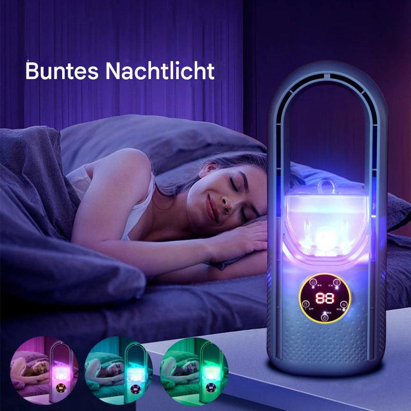 Tragbare Klimaanlage ohne Flügel mit LED-Anzeige