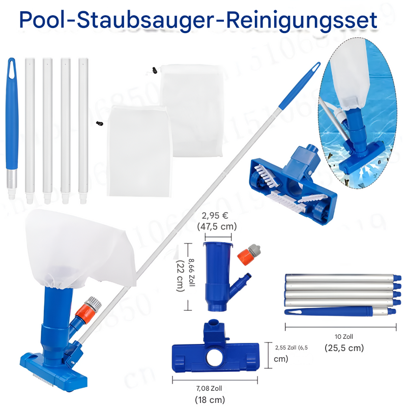 Poolstaubsauger mit Schmutzfangbeutel