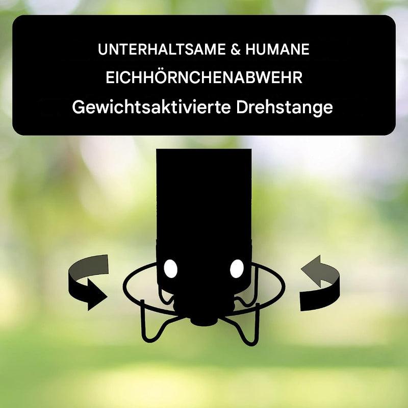 Eichhörnchensicherer Vogelfutterspender