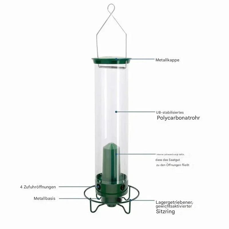 Eichhörnchensicherer Vogelfutterspender