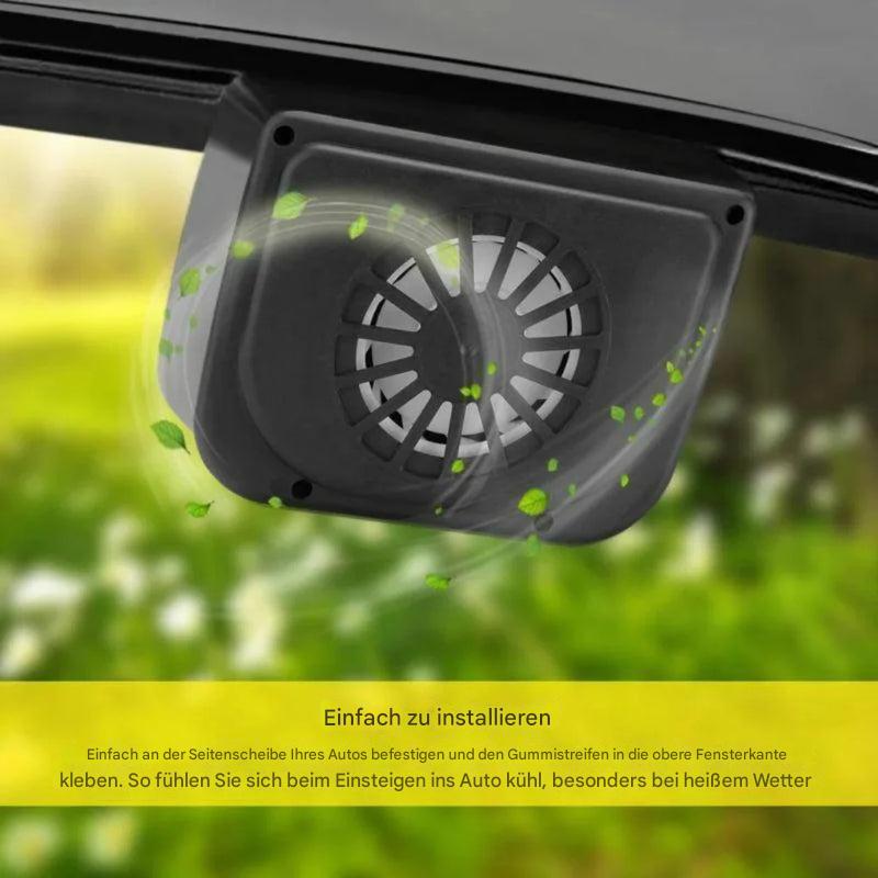 Solarbetriebener Auto-Lüfter für Fenster