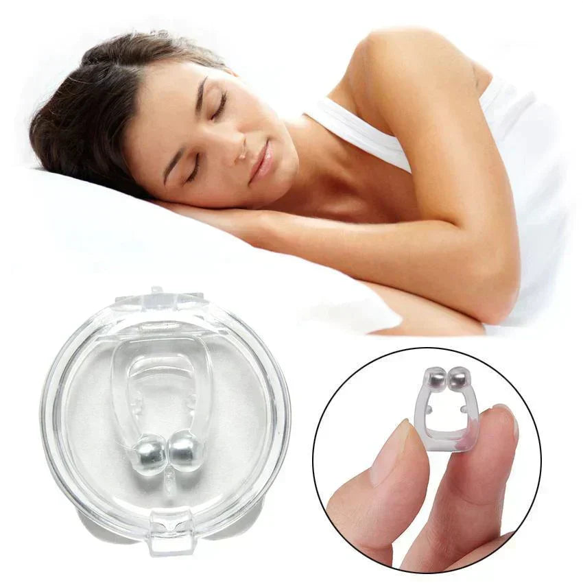 Magnetic nose clip against snoring