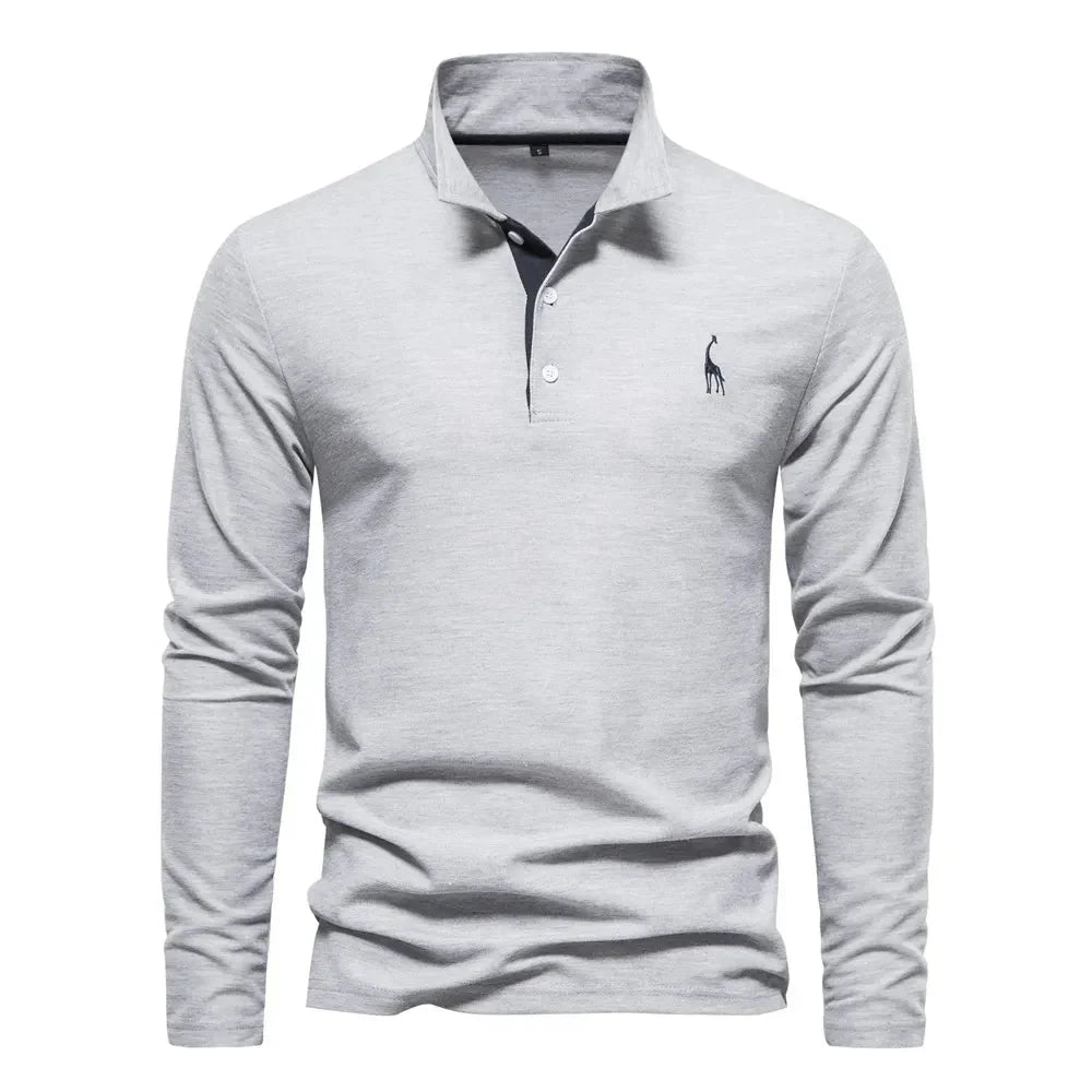Polo mit langen Ärmeln für Herren