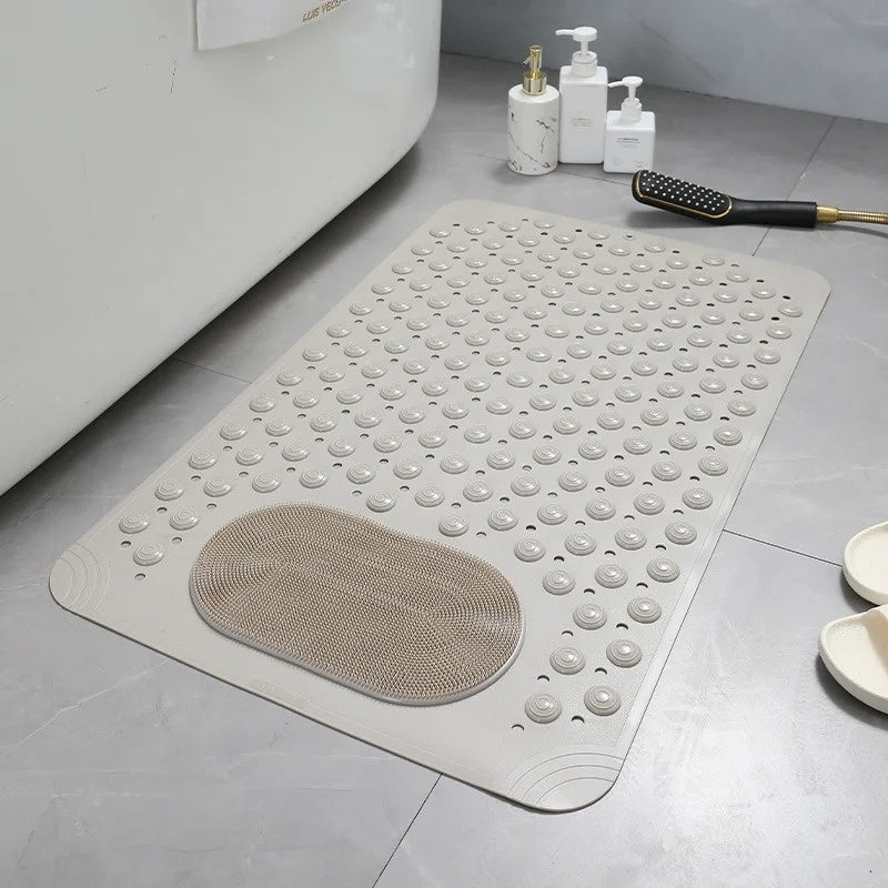 Rutschfeste Duschmatte mit integriertem Fußreiniger
