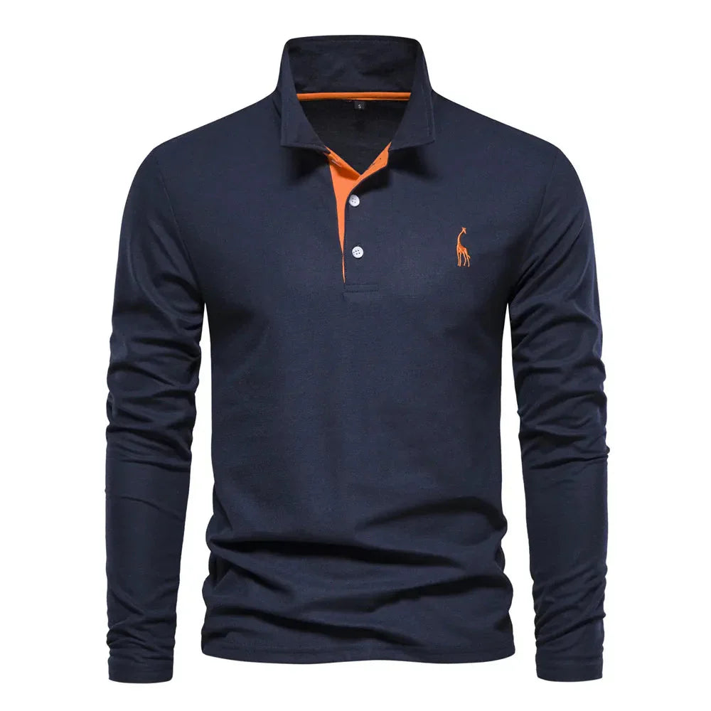 Polo mit langen Ärmeln für Herren