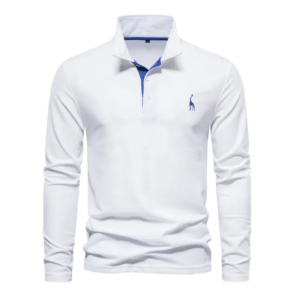 Polo mit langen Ärmeln für Herren