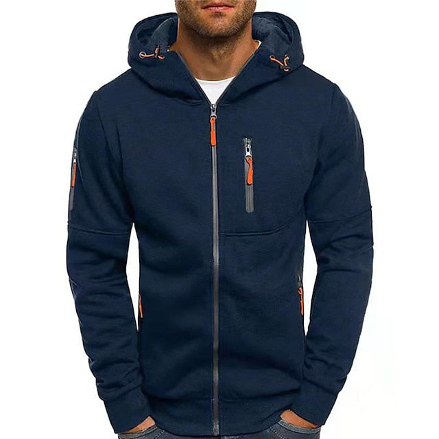 Herren Eleganter Kapuzenpullover mit Fronttaschen